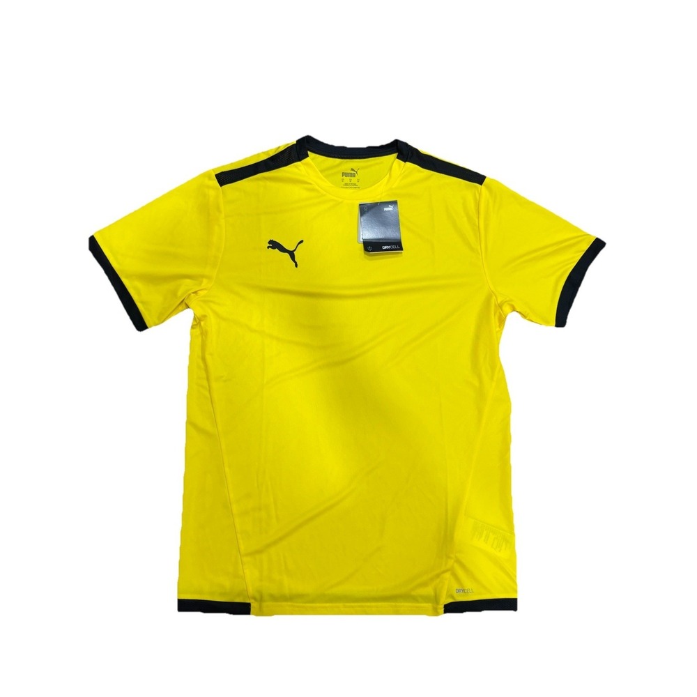 PUMA Team Cup Jersey Color Cyber Yellow Men's Size Medium New NWT